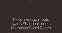 Desktop Screenshot of mamasan.com.au